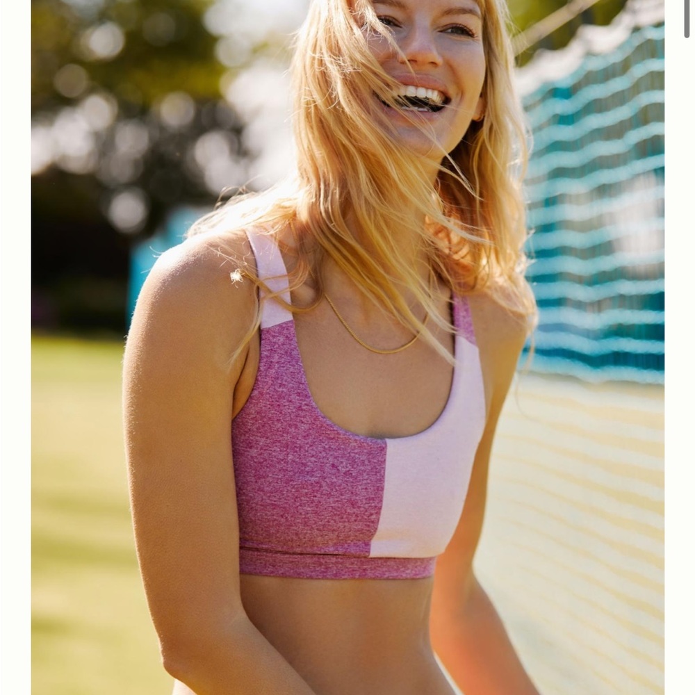 ANTHROPOLOGIE DAILY PRACTICE Colorblocked Sports Bra XS